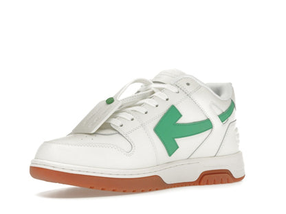 OFF-WHITE Out Of Office OOO Low Tops White Bright Green Brick Red