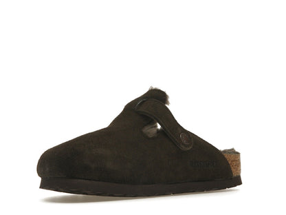 Birkenstock Boston Shearling Suede Mocha