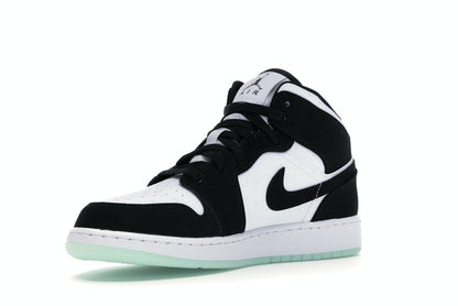 Jordan 1 Mid White Black Teal Tint (GS)