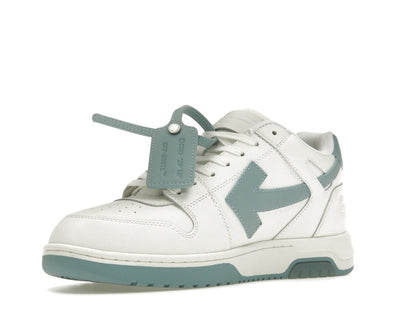 OFF-WHITE Out Of Office OOO Low Tops White Celadon