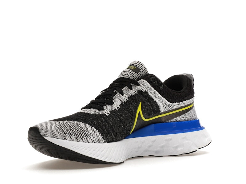 Nike React Infinity Run Flyknit 2 Black White Racer Blue Cyber