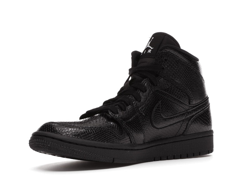 Jordan 1 Mid Black Snakeskin (Women's)