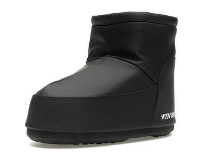 Moon Boot No Lace Rubber Boot Black