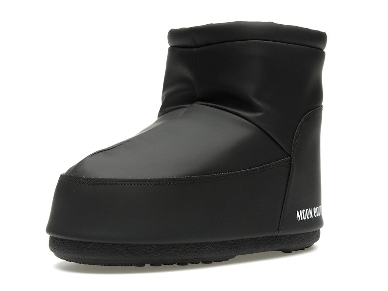 Moon Boot No Lace Rubber Boot Black