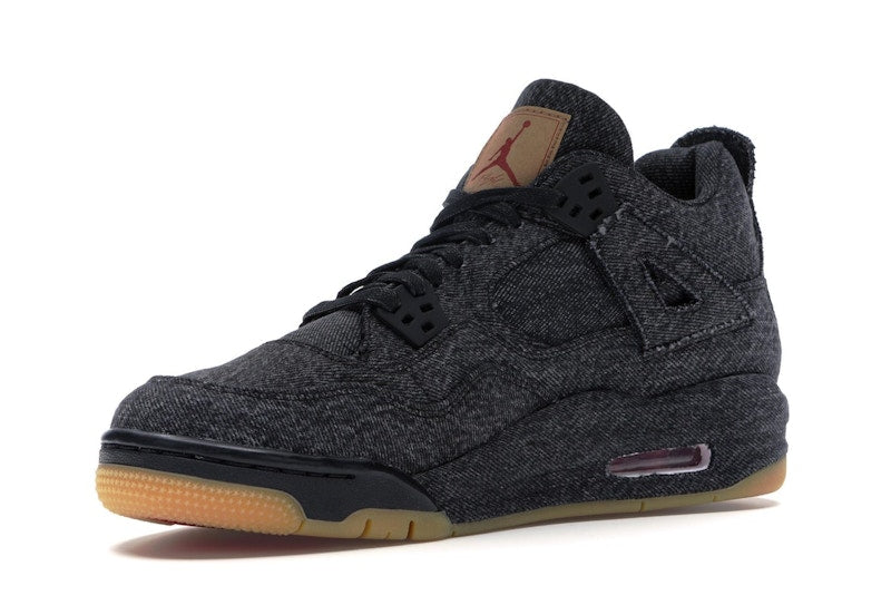 Jordan 4 Retro Levi's Black (GS) (Blank Tag)