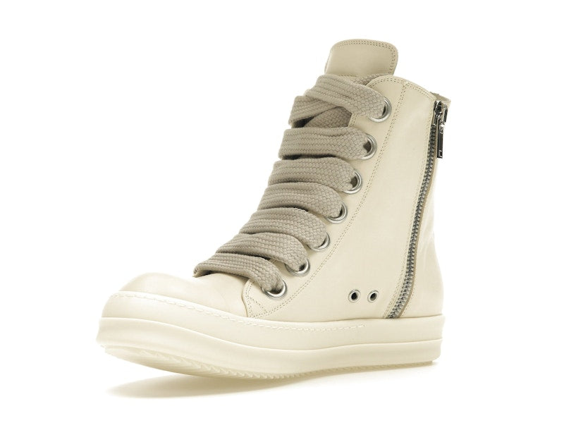 Rick Owens Lido High Sneaks Jumbo Laced Milk