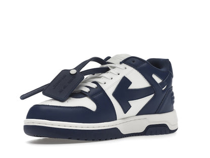 OFF-WHITE Out Of Office "OOO" Low Tops Dark Blue White