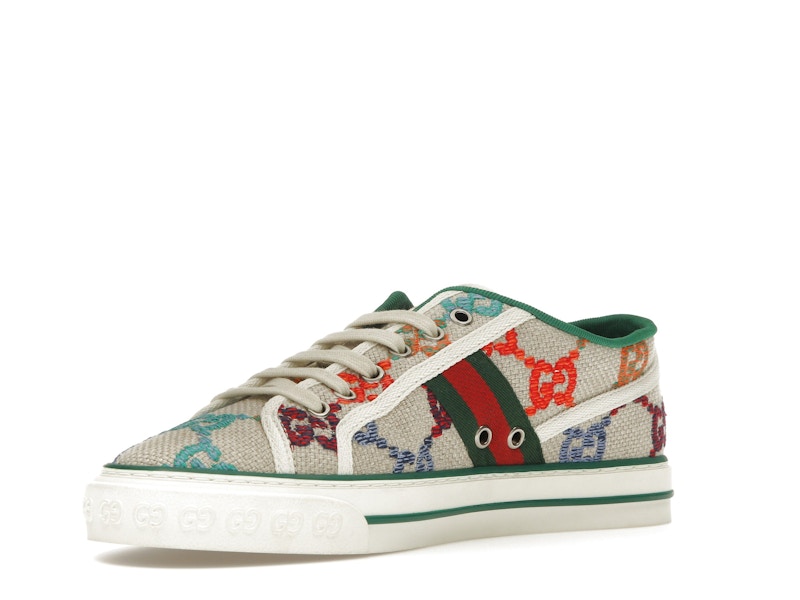 Gucci Tennis 1977 GG Logo White Multi