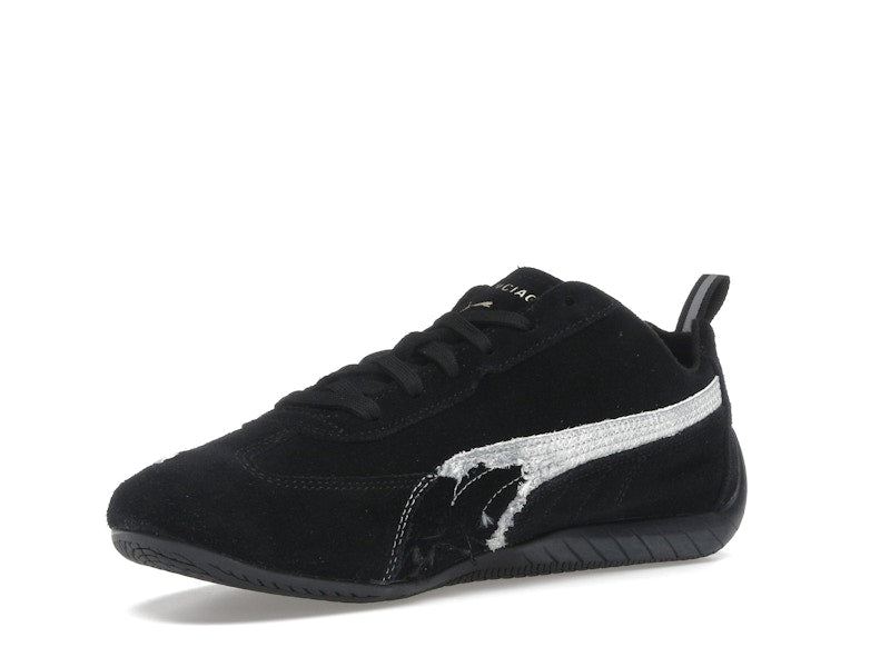 Balenciaga x Puma Speedcat Suede Distressed Black White