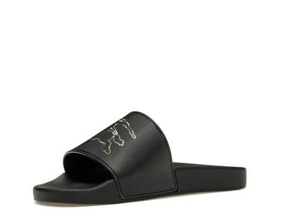 Burberry Check EKD Motif Slide Black