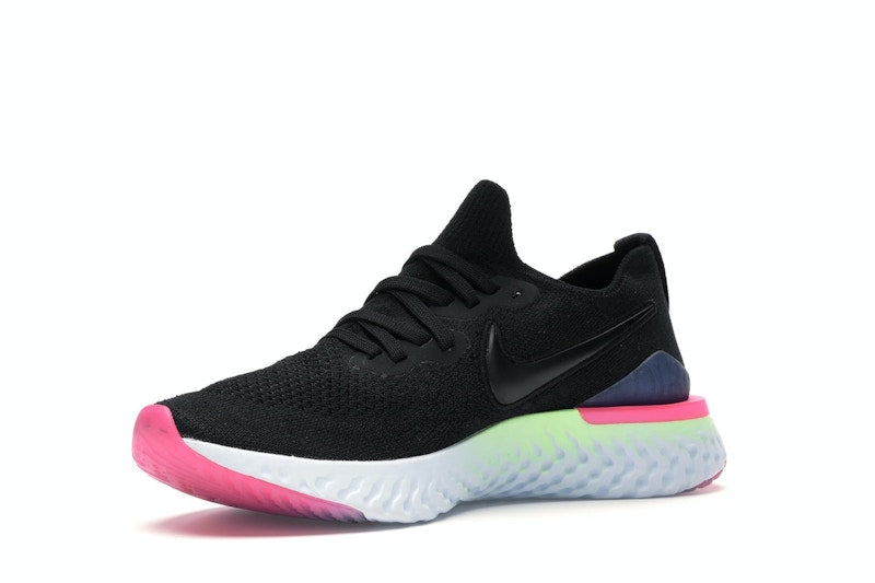Nike Epic React Flyknit 2 Black Sapphire Hyper Pink (Women's)