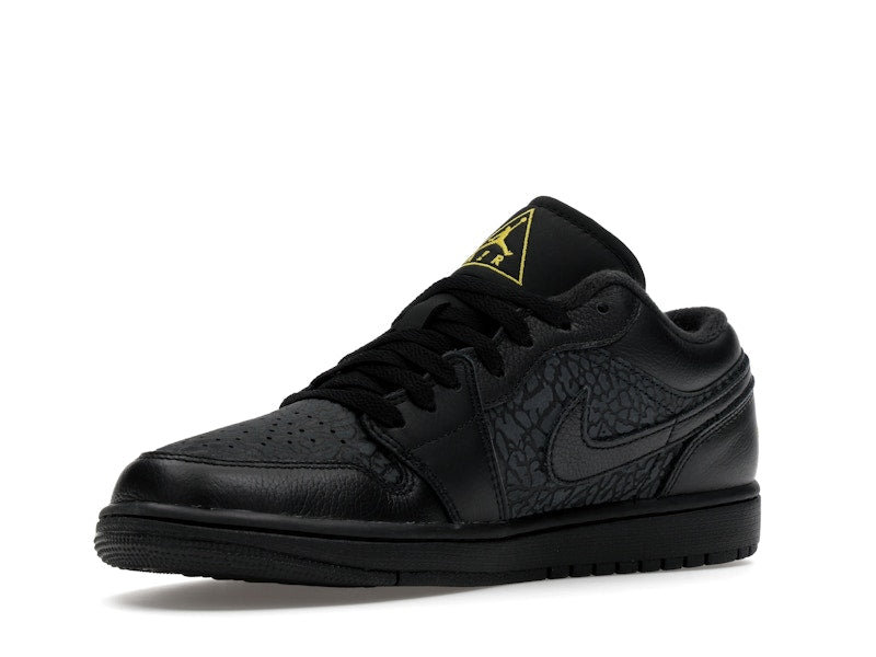 Jordan 1 Low Black Elephant Print