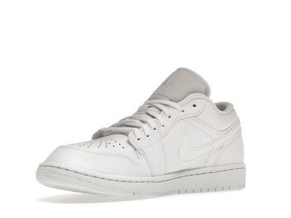 Jordan 1 Low Triple White Tumbled Leather
