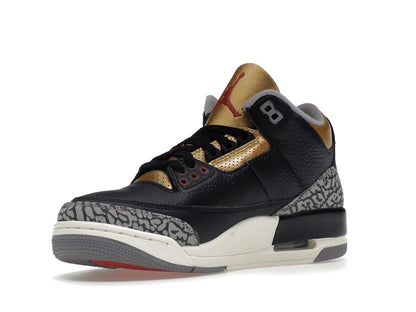 Jordan 3 Retro Black Cement Gold (Women's)