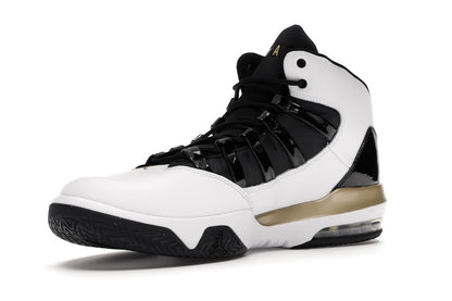 Jordan Max Aura White Metallic Gold Black