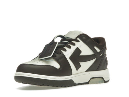OFF-WHITE Out Of Office "OOO" Low Tops Chocolate Cream