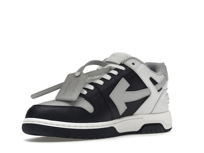 OFF-WHITE Out Of Office OOO Low Tops Light Grey Black