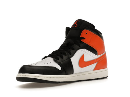 Jordan 1 Mid Black Toe Starfish