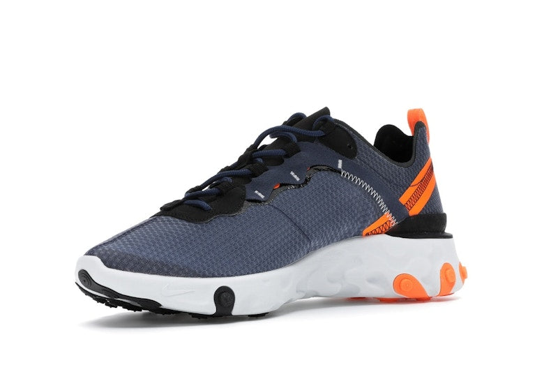 Nike React Element 55 SE Midnight Navy Total Orange