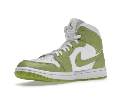 Jordan 1 Mid Green Python (Women's)