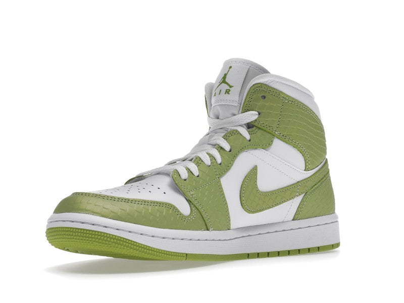 Jordan 1 Mid Green Python (Women's)