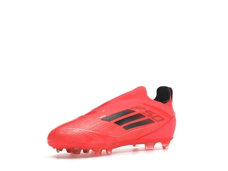 adidas F50 Pro Laceless FG Turbo Aurora Black Platinum Metallic (GS)