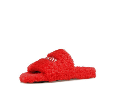 Balenciaga Furry Slide Red White (Women's)