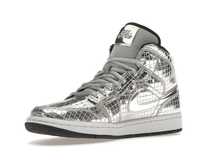 Jordan 1 Mid SE Disco Metallic Silver (Women's)