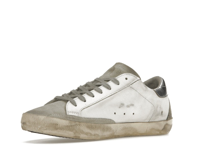 Golden Goose Super-Star White Elecctric Blue Silver