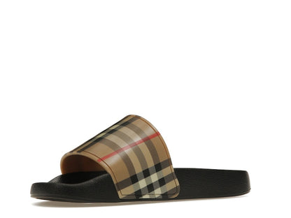 Burberry Check Print Slides Archive Beige (Women's)