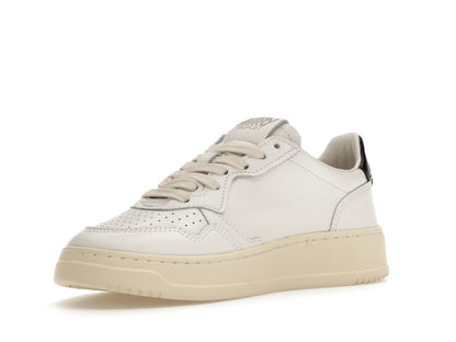 Autry Medalist Leather Low White Black Tab (Women's)
