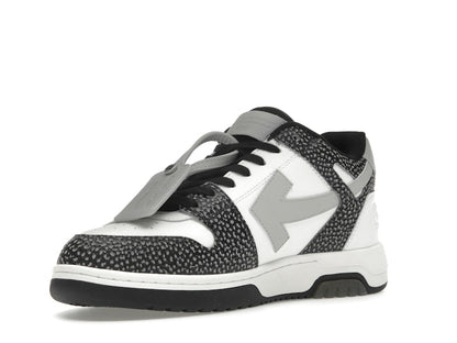 OFF-WHITE Out Of Office OOO Low Tops Black Grey with Dots