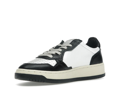 Autry Medalist Leather Low White Black (Women's)