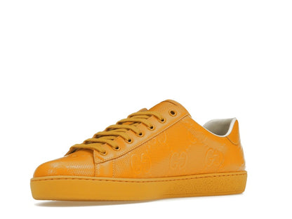 Gucci Ace GG Embossed Yellow