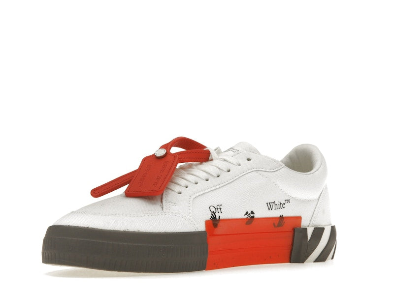 OFF-WHITE Vulcanized Low White Khaki Canvas