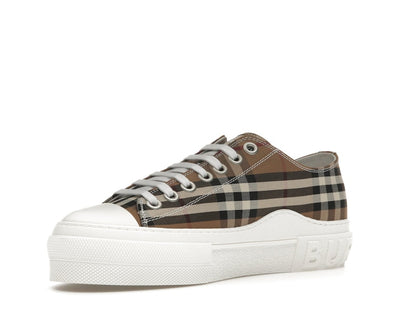 Burberry Vintage Check Cotton Sneakers Birch Brown