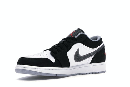 Jordan 1 Low Black White Wolf Grey Infrared 23