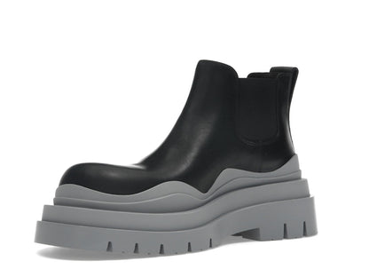 Bottega Veneta Tire Ankle Chelsea Boot Black Vapor