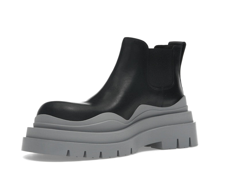 Bottega Veneta Tire Ankle Chelsea Boot Black Vapor