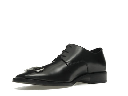 Balenciaga Rim Derby Shoes Black Leather