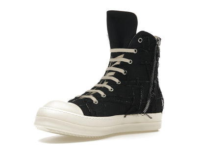 Rick Owens DRKSHDW Slashed Sneaks Black Milk