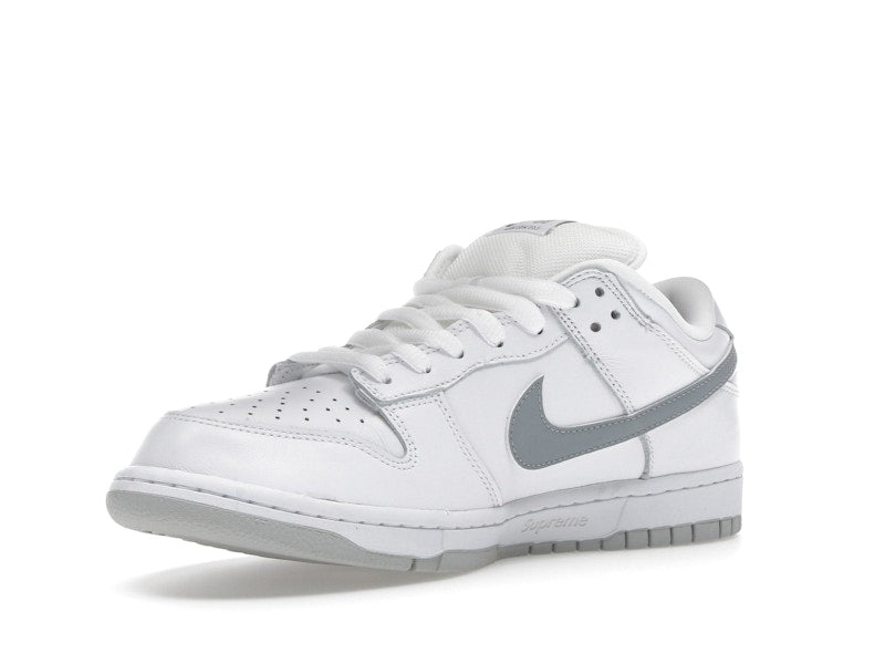 Nike SB Dunk Low Supreme 94 White Metallic Silver