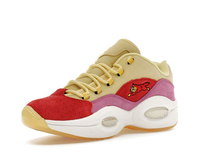 Reebok Question Low BBC Ice Cream Running Dog Yellow Red