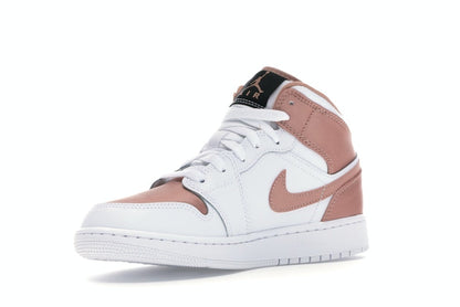 Jordan 1 Mid White Rose Gold (GS)