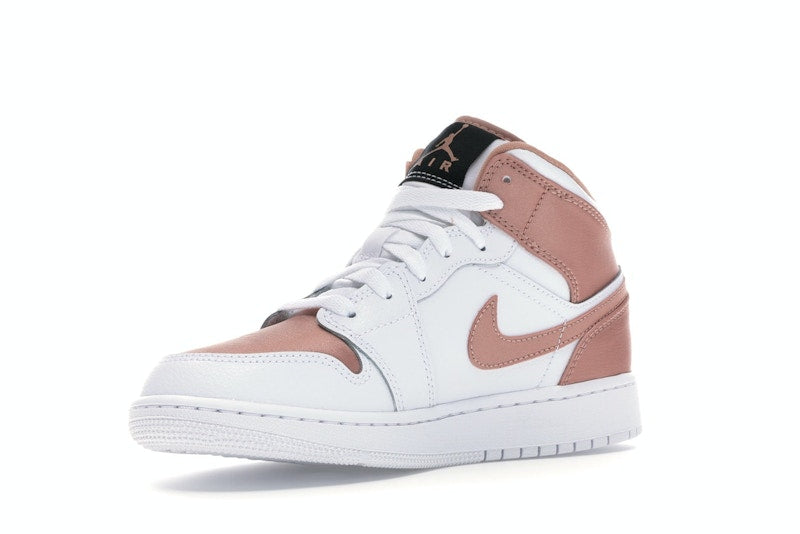 Jordan 1 Mid White Rose Gold (GS)