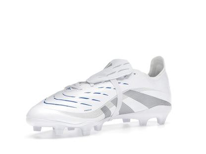 adidas Predator League Fold-Over Tongue FG/MG Cloud White Silver Metallic Bright Royal