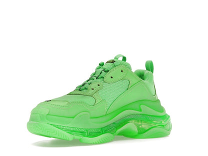 Balenciaga Triple S Soft Neon Green Clear Sole (Women's)