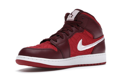 Jordan 1 Mid SE Red Quilt (GS)