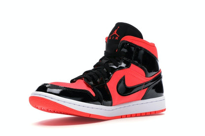 Jordan 1 Mid Hot Punch Black (Women's)