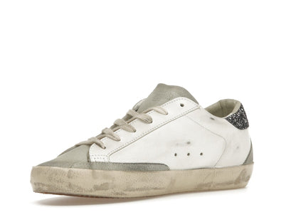 Golden Goose Super-Star White Dark Grey Glitter (Women's)